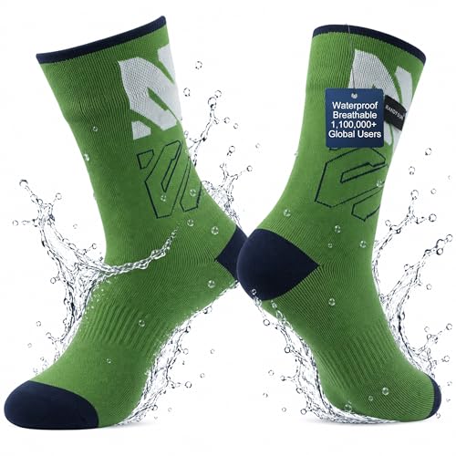 Image of RANDY SUN Waterproof Breathable Socks, [SGS Certified] Unisex Skiing Trekking Hiking Wading Trail Socks