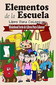 Paperback Elementos de la Escuela Libro Para Colorear [Spanish] Book