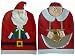 Santa Hat Christmas Chair Covers (Set of 6, Red)