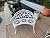 Patio Balcony Bench Double Seat, Anti-Rust Cast Aluminum Patio Garden Bench for Park Yard Outdoor Furniture White.1