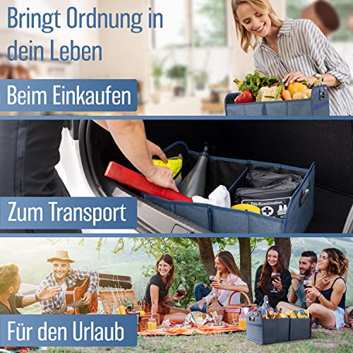 Heldenwerk Bolsa plegable para maletero con velcro antideslizante organizador caja coche la compra reforzada y - imagen 4