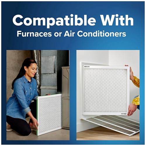 Image of Filtrete 16x25x4 AC Furnace Air Filter, MPR 700, MERV 8, Fits Lennox & Honeywell Device, Capture Dust, Pollen & Pet Dander, Electrostatic Air Cleaning Filter, 2-Pack (Actual Size 15.88x24.56x4.31 in)