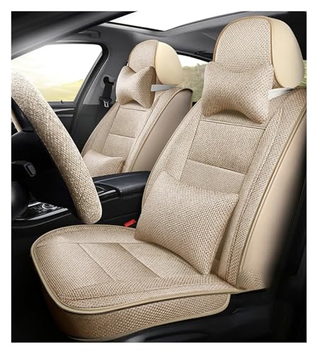 Voiture couvre sieges pour VW Golf en lin de qualité supérieure, habillage intérieur beige