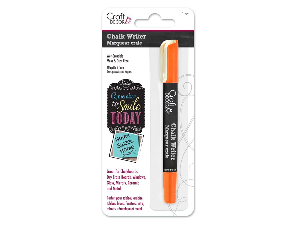 Chalk Writer Wet-Erasable Markers - Vibrant Hot Pink Mess-Free Writing For Multiple Surfaces