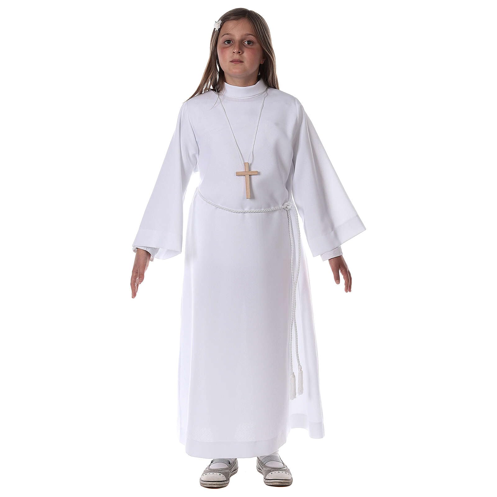 Holyart Abiti Prima Comunione: Abito Prima Comunione Unisex Bianco