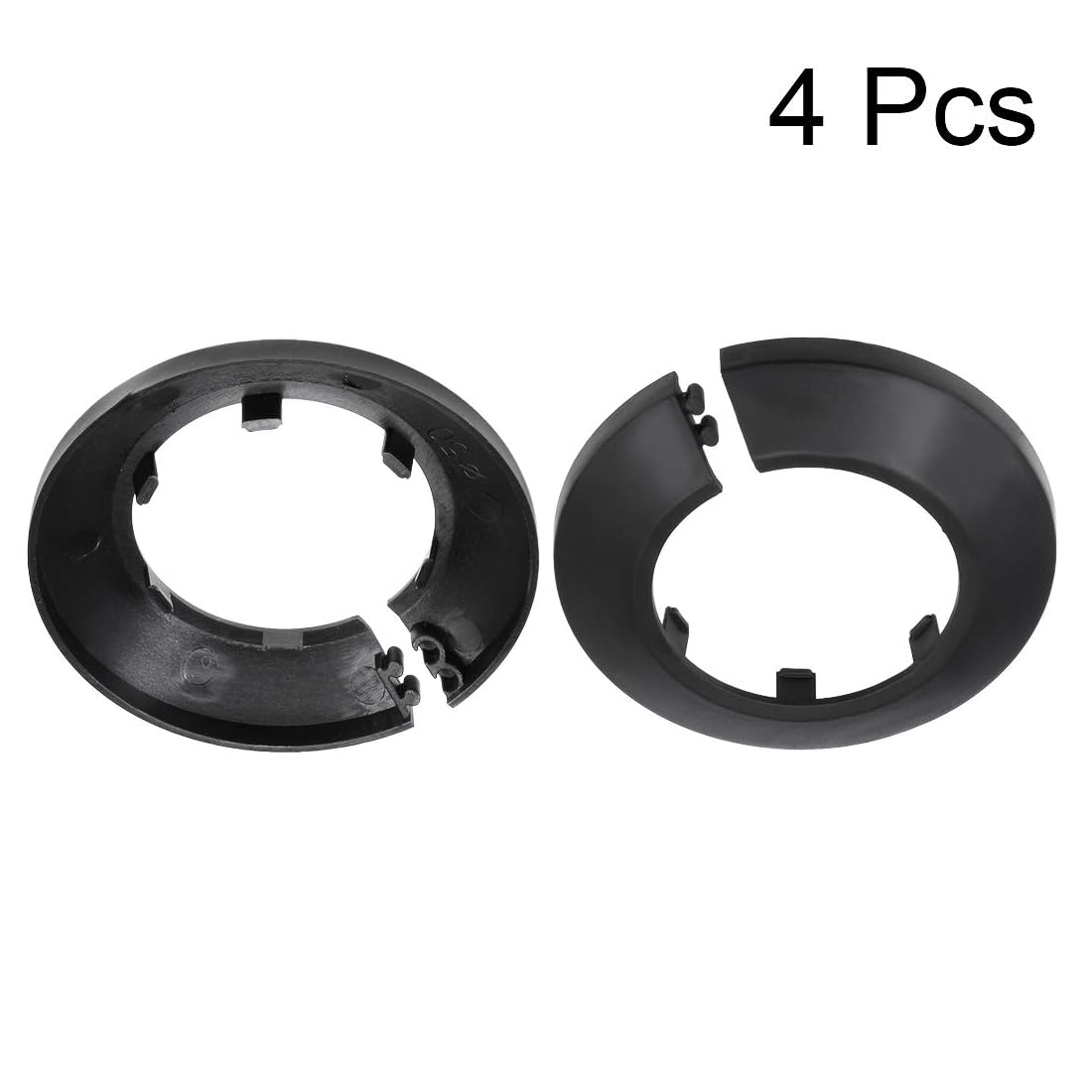 TOP-VIGOR 4pcs 51.5mm Pipe Cover Decoration, Click-in PP Plastic Escutcheon Pipe Collar for Water Pipe Drain Line - Image 3