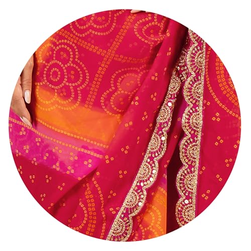 Image of MIRCHI FASHION Saree for Woman Georgette Floral Printed | Lightweight Comfortable Sari for Regular Social Wear and social visits