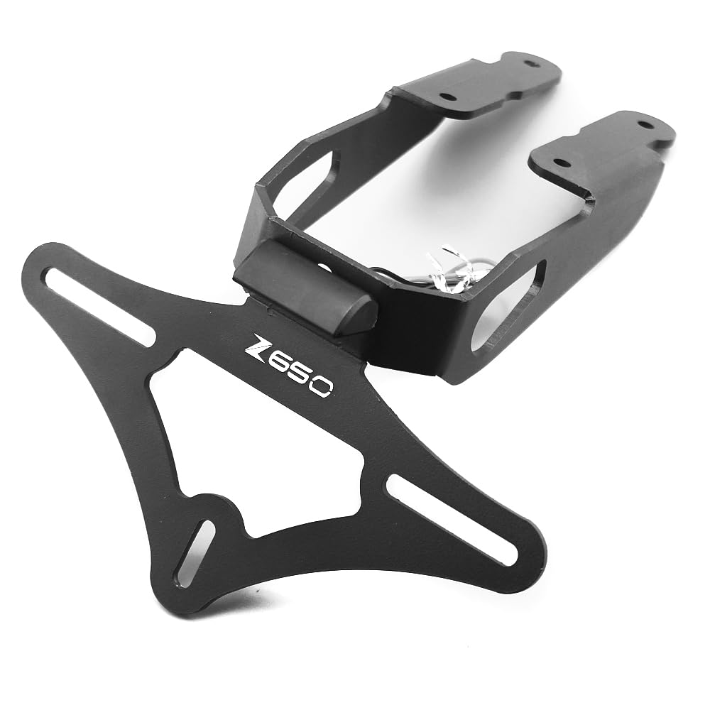 Staffa per Targa Compatibile con Z650 2018-2024, Eliminazione Parafango, Supporto per Targa, Paraspruzzi, Alette Anti-Fanghiglia, Protezione Paraurti, 2024 2023 2022 2021 2020 2019 2018