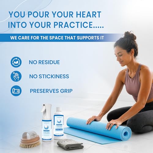 Image of Flexies Foaming Yoga Mat Cleaner Refill Pack | Plant-Based Foaming Spray | Deep Cleans Yoga and Pilates Mats, 6.76 fl oz, Fragrance-Free