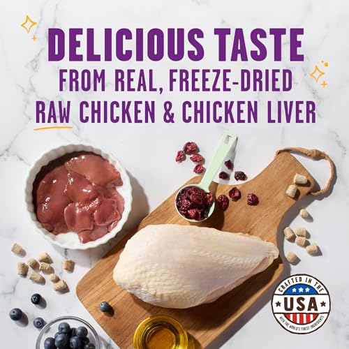 Stella & Chewy's Meowfulls Freeze Dried Cat Treats Chicken & Chicken Liver Recipe, 42.5g Bag image 5