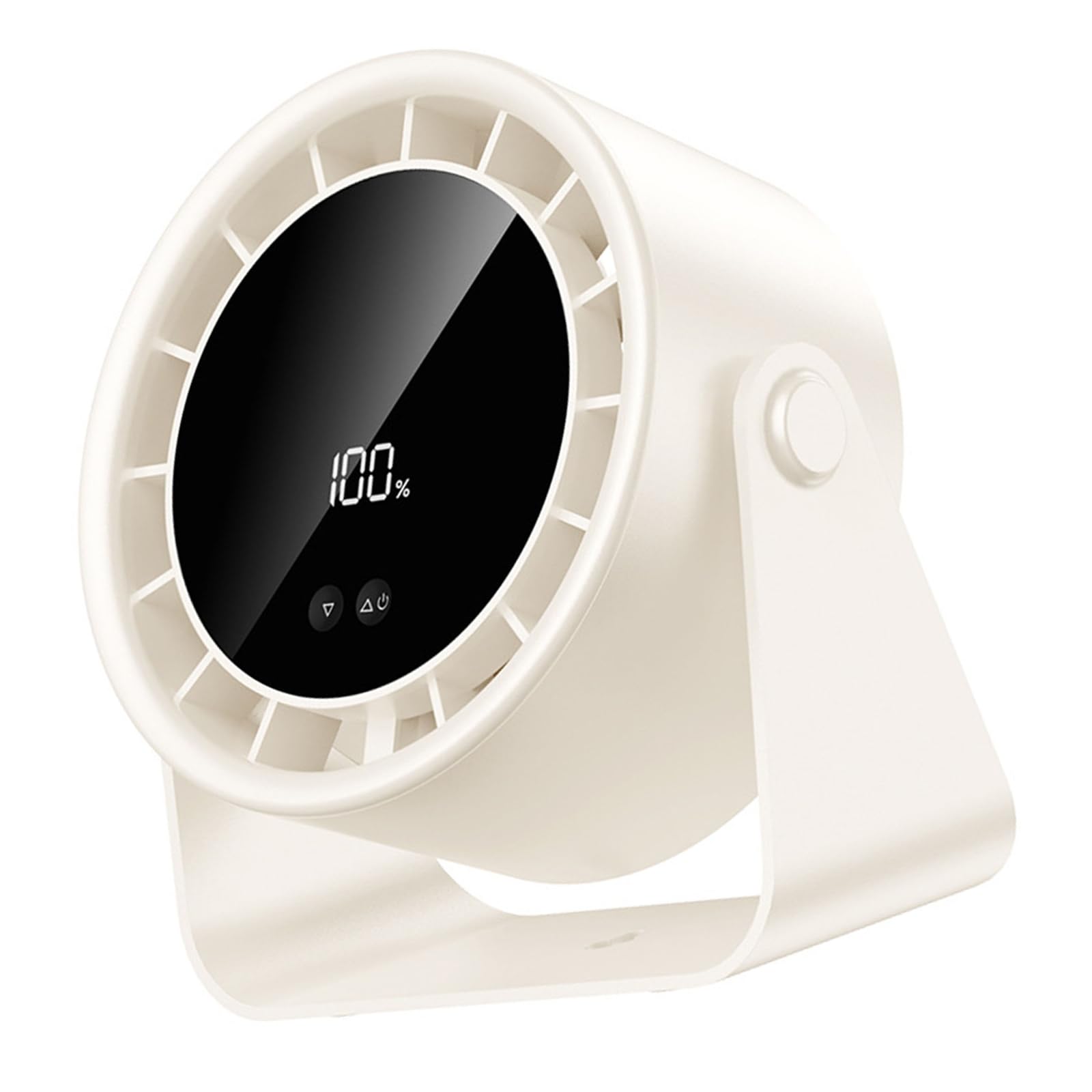 Kelisdi Electric Bladeless Air Circulation Fan for Desk or Bedroom Brushless Motor USB Rechargeable Low Cooling Fan