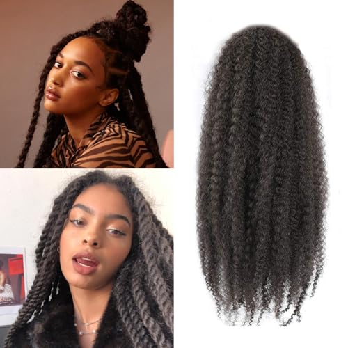 XIMENALU Marley Twist Braiding Hair Afro Kinky Curly Cuban Twist Hair Marley Twists Crochet Braids Synthetic Senegalese Twists Crochet Hair Extensions for Women (4#