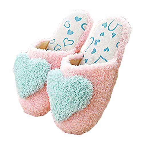 Kentop Pantofole da donna in peluche, a forma di