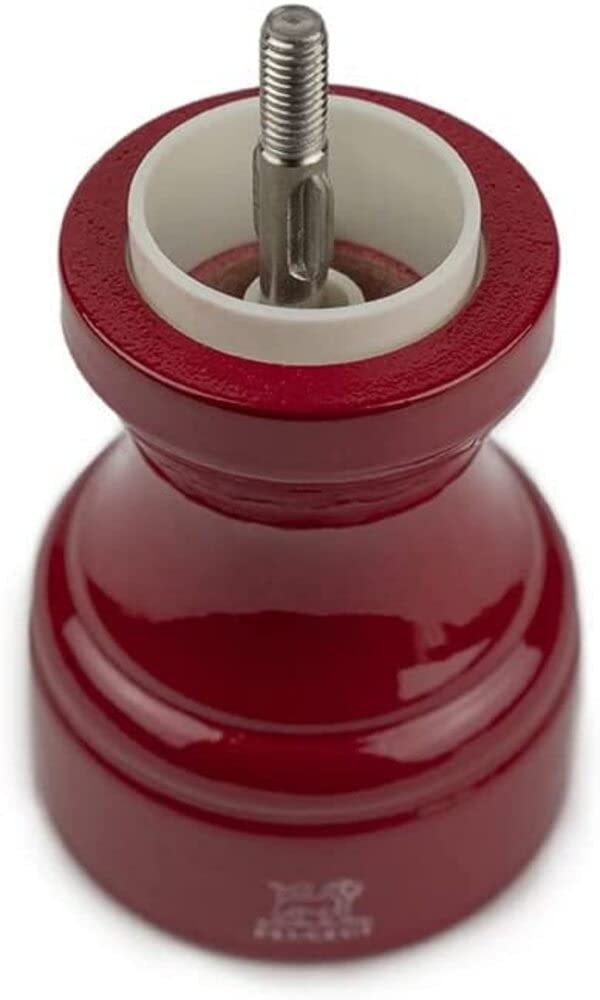 Peugeot - Macinasale Bistro 10 cm - Sistema di macinazione classico - Realizzato in legno certificato PEFC - Meccanismo garantito a vita - Made in France - Bistrorama - Colore rosso
