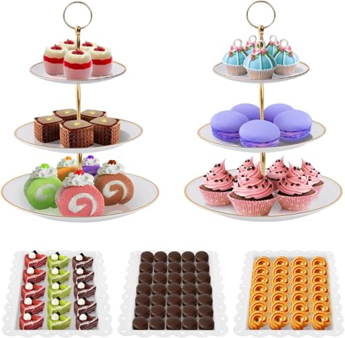 exhibidor de cupcakes marca LINGLUCKY