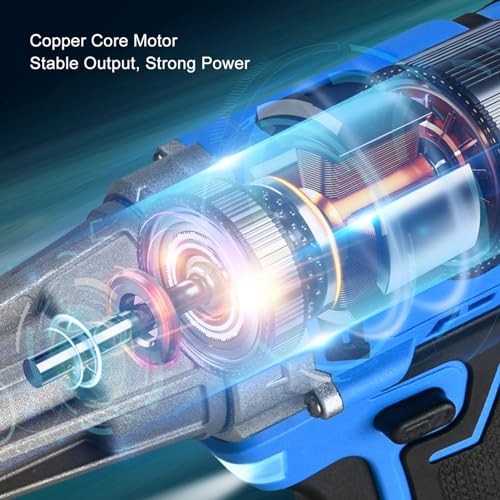 Cordless Plate Shear Electric Metal Shear with Ti Steel Gear Metal Plate Cutting Machine, LED Lighting for Dim Environments, 2 Speeds, Battery Powered (US Plug)