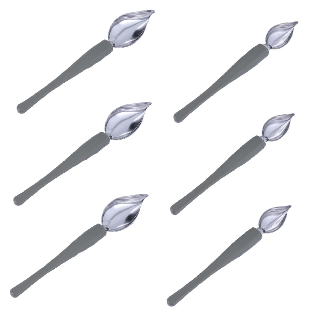 STOBAZA 6pcs Spoons for Sauce Plating Art Kitchen Decorating Tools for Desserts and Culinary Creations Comfortable Grip Resistant Design