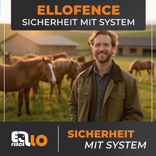 Ellofence LED Zaunprüfer - Praktischer Weidezauntester mit 6-fach LED-Anzeige - Weidezaun Prüfgerät ohne Batterie - Einfache Zaunkontrolle für Stromzaun - Robustes Elektrozaun Zubehör