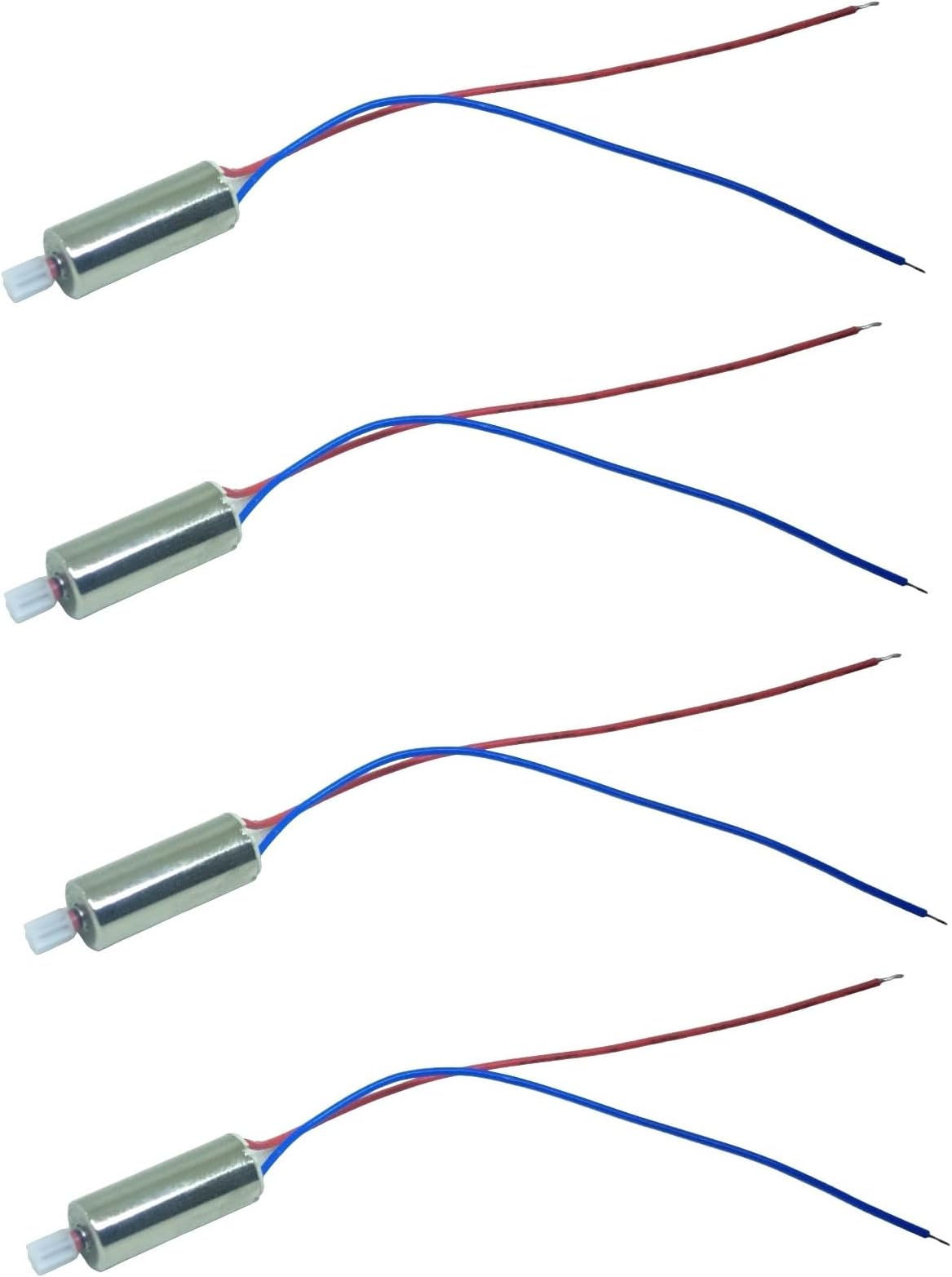 INVENTO 4pcs 3.7V 6x14mm 614 Micro Coreless High Speed 48000 RPM Motor with 7 teeth Plastic Gear For Quadcopter Helicopter Tiny Toy Drones