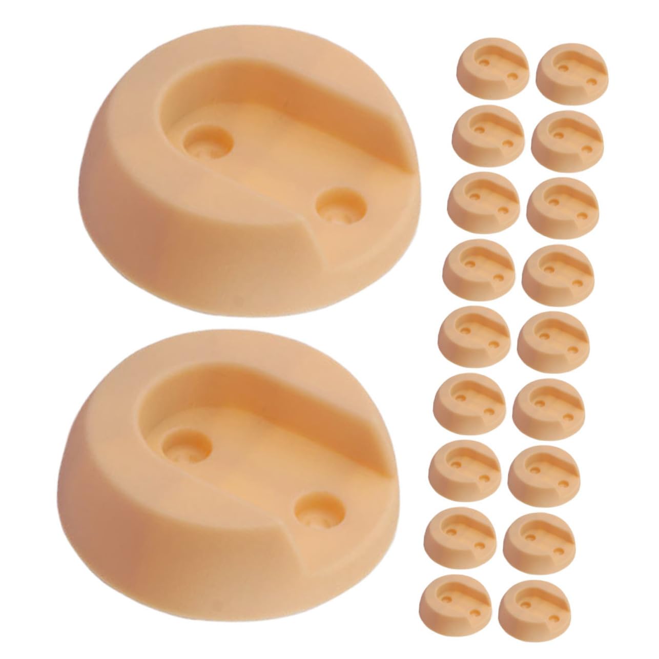 Ciieeo 80 Pièces Support De Tringle À Vêtements Supports De Tringle À Rideau De Tige Prise Porte-Serviette Bride Porte-Tige Porte-Tringle en Tissu Placard Support De Poteau en Plastique
