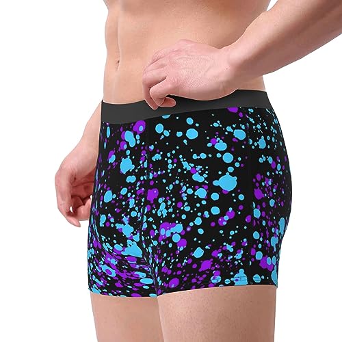 Glow In Dark Splatter Neon Men'S Boxer Brief Underwear4