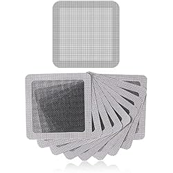 Tipos De Mosquiteras Para Puertas 10 Piezas Cinta Adhesiva Mosquitera, Autoadhesivo Cinta Malla Reparación Cinta de Malla para Ventanas para Reparación Ventanas de Mosquitero Puertas de Mosquitero Red de Tienda(Plata)
