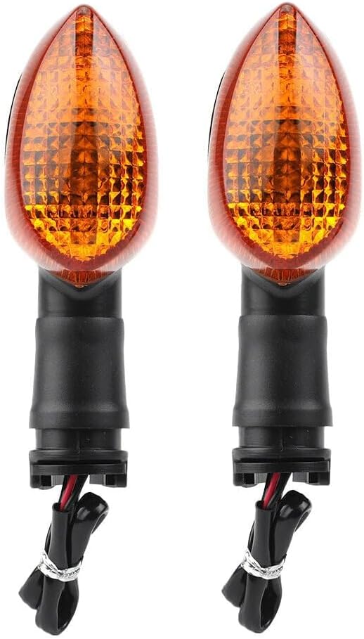 Motorcycle Turn Signals - Amber Light,12V,Halogen Indicator Light for Yamaha FJ07 FJ09 FZ6 FZ07 MT-03 MT-07 MT-09 MT-10 Super Tenere (Amber)