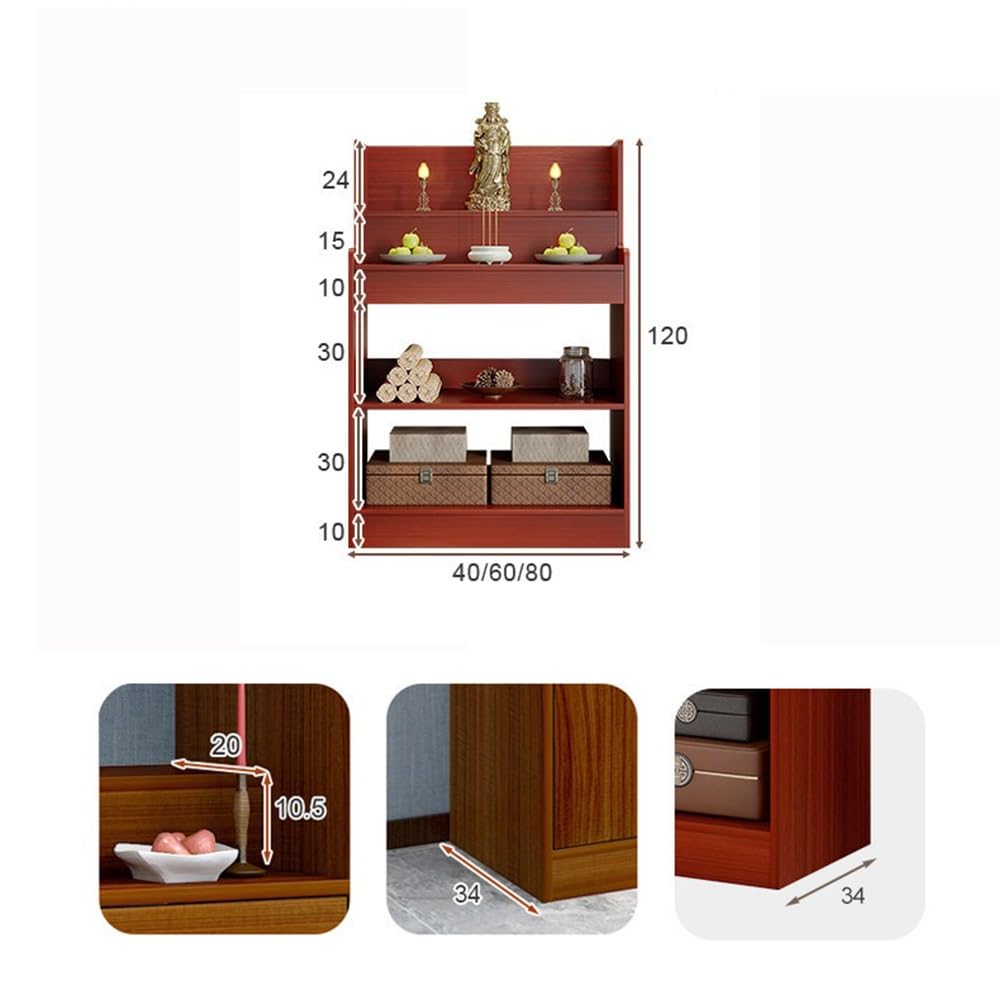 Altarschrank Altar-Regalschrank, Schreinständer im neuchinesischen Stil(Mittel)