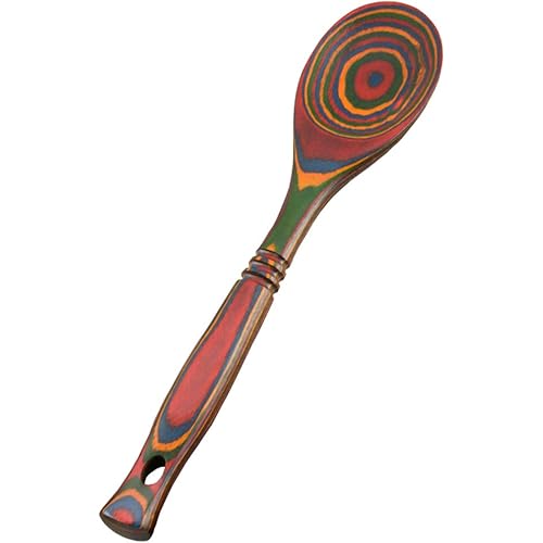 Pakkawood 12-Inch Spoon, Rainbow