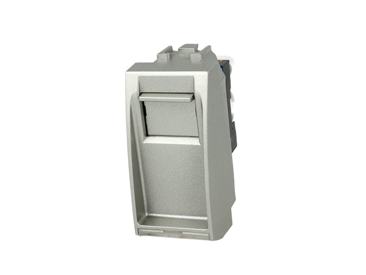 Presa Dati RJ45 CAT6 Nero Con Coperchio Compatibile Bticino Axolute SD