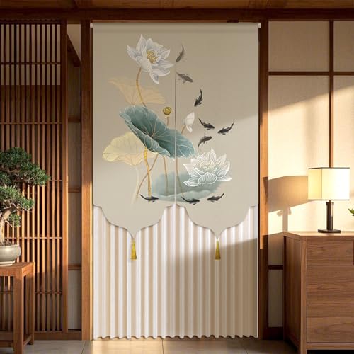 NASFH 間仕切り カフェカーテン 北欧 カラー1 リビングルーム 寝室 のれん 目隠し 暖簾 和風 和室 部屋 仕切り ドア 台所 洗面所 おしゃれ シンプル 居間 A100*180 お店用 入り口 キッチン