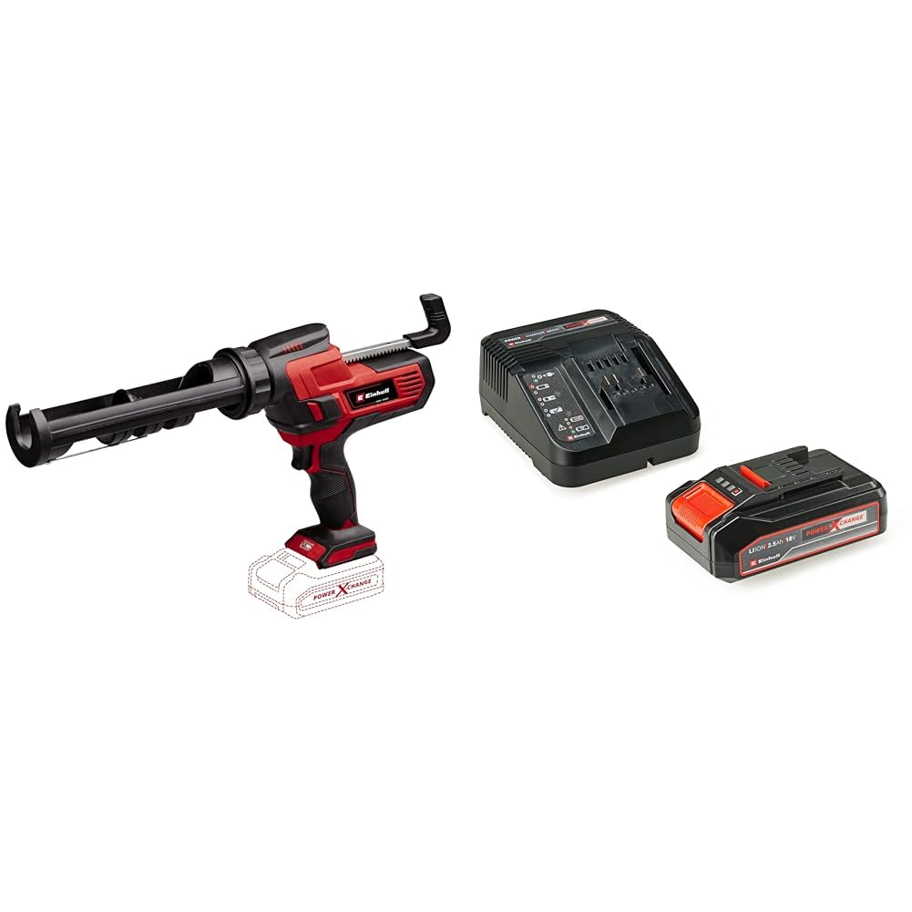 Pistolet à cartouche sans fil 18V Einhell TE-SG 18/10 mastic silicone 310ml avec batterie