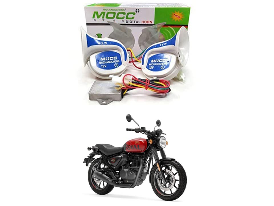 MATIESWaterproof Customized 12V/24V Magic 18 Sound Motorcycle/Car Powerful Mocc Horn For Royal-Enfield-Hunter-350