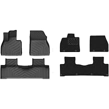 TPE Floor Mats Compatible with BYD Sea Lion 07 EV 2024 2025 All Weather Backrest Mats Trunk Mats Left Hand Driver Compatible with Sea Lion 07 EV 2025LHD 6PCS Carpets Set