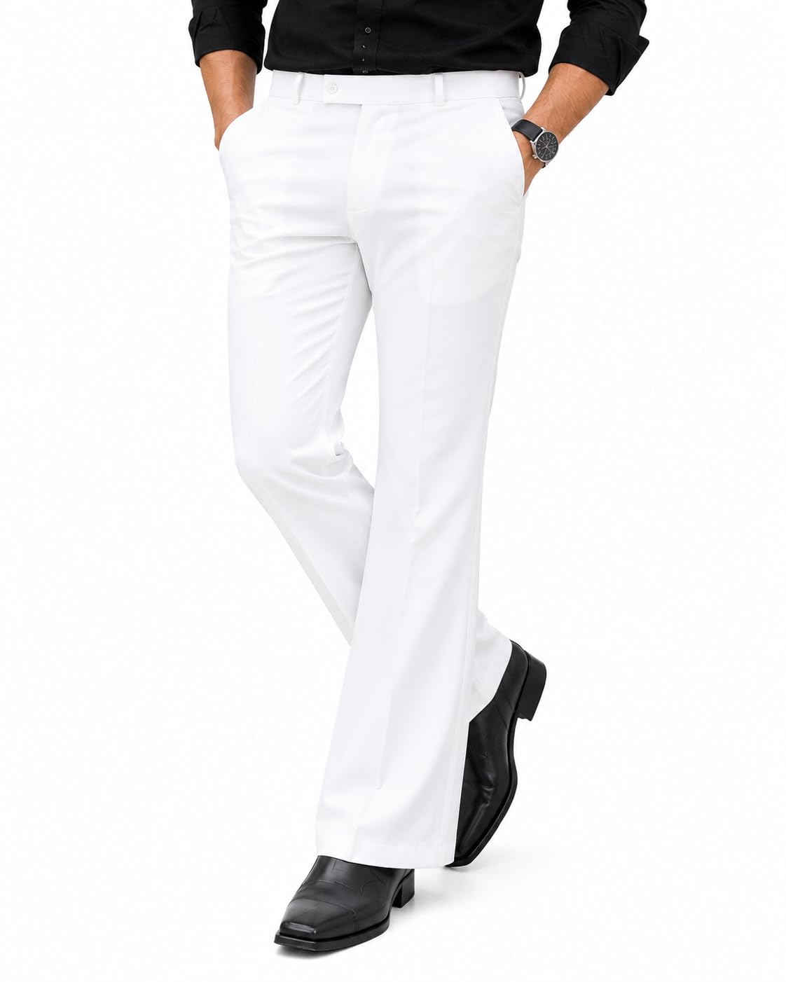 wildbattle Men's Formal Trouser Pant| Men's Bootcut Important Pant | Men Slim Fit Pants, Straight Fit Formal Trouser | Elegant Styling for Daily Use-picture-23