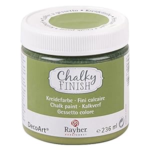 RAYHER HOBBY 38868452 Chalky Finish op waterbasis, krijtverf voor shabby-chic-, vintage- en landhuisstijl, 236 ml (1…