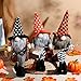 3 Gnomi di Halloween Tomte Gnomo Peluche Halloween Decorazione del Gnomi a Gambe Lunghe Nisse Gnomo Svedese Fatto a Mano Bambola di Peluche Senza Volto Non Tessuta per Cucina Halloween