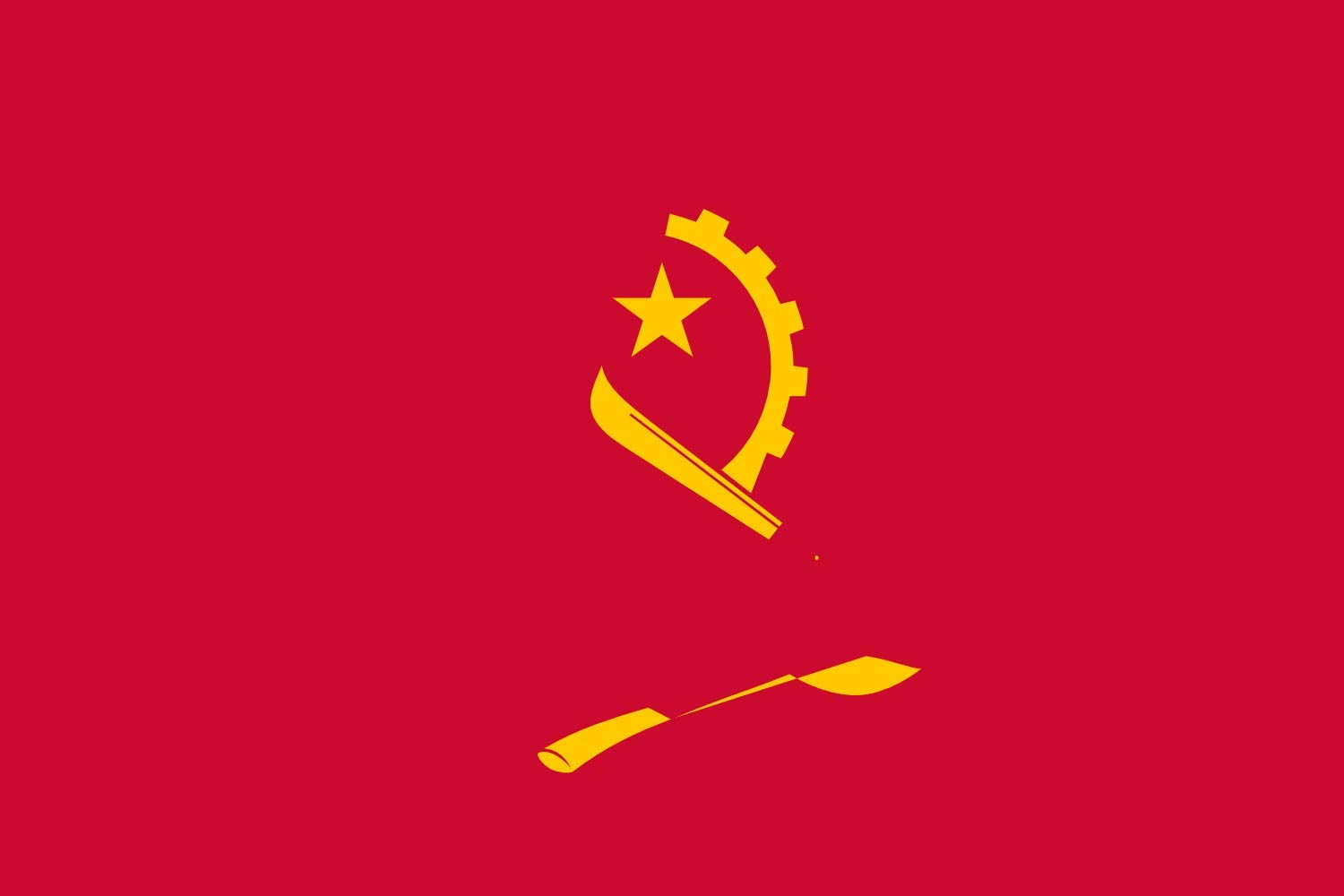 Drapeau Angola Président grand modèle en textile haute qualité