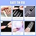 Woolitime Clear Nail Tips Square Gel x No C Curve Full Cover Nails Tips with 120pcs, XXL Straight Long Tapered Square Nail Tips para uñas for Acrylic Fake Nails Art Salon Home DIY with Box
