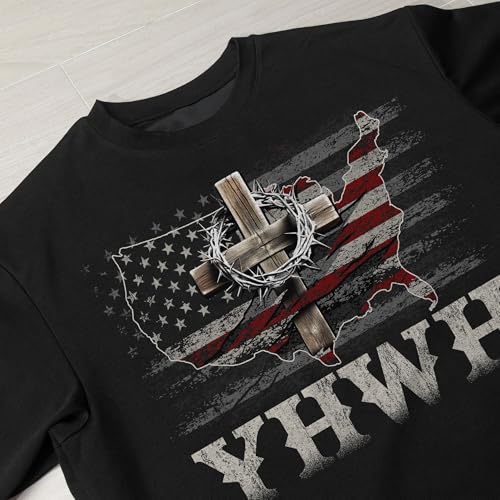 YHWH Shirt, Cross Shirt for Men, Christian Shirts for Men, Religious Shirts, Mens Christian Tshirts4