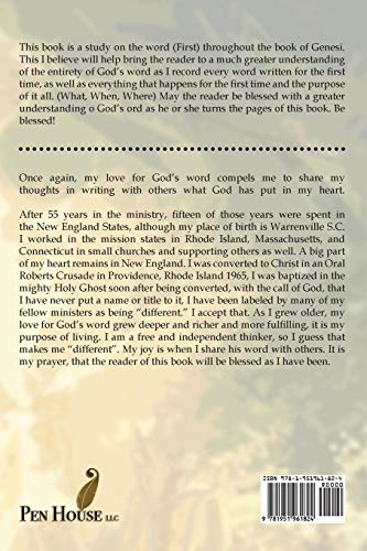 A Different Perspective on the Word First: What, When, Where