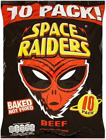 Beef Flavour Cosmic Corn Snacks / Chips 40 x 22g Bags from UK