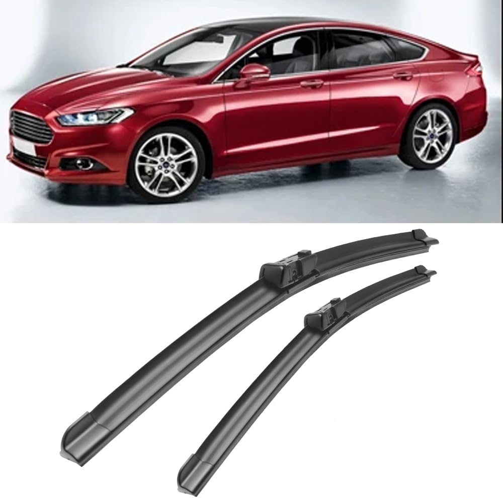 RESKIU Car Front Windshield Wiper Blade Set Replacement for Ford Mondeo Sedan 2007-2014, All Season Windscreen Wipers Quiet Easy Installation