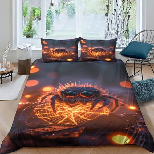 Housse de couette imprimé en 3D araignée d'Halloween premium - 4