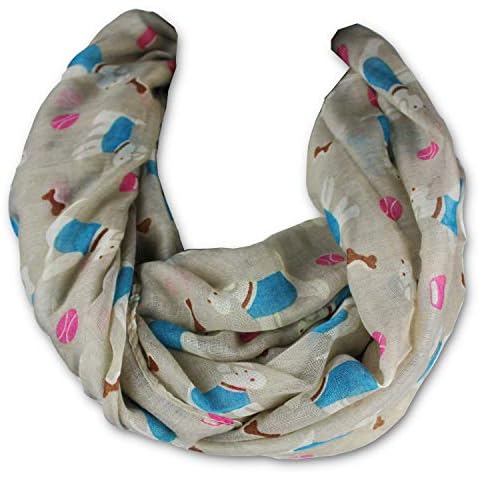 KNITPOPSHOP Scottie Dog Schnauzer Infinity Scarf ball (beige) Cover