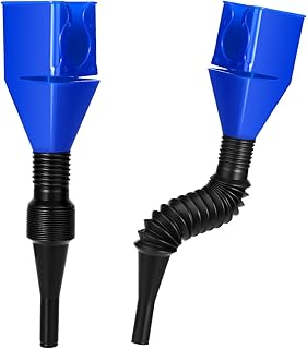 2pcs Flex Funnel, Flexible Funnel Automotive Small Funnel with Flex Tube Multi-Function Automotive Flex Funnel for Automotive Oil and Household Uses
