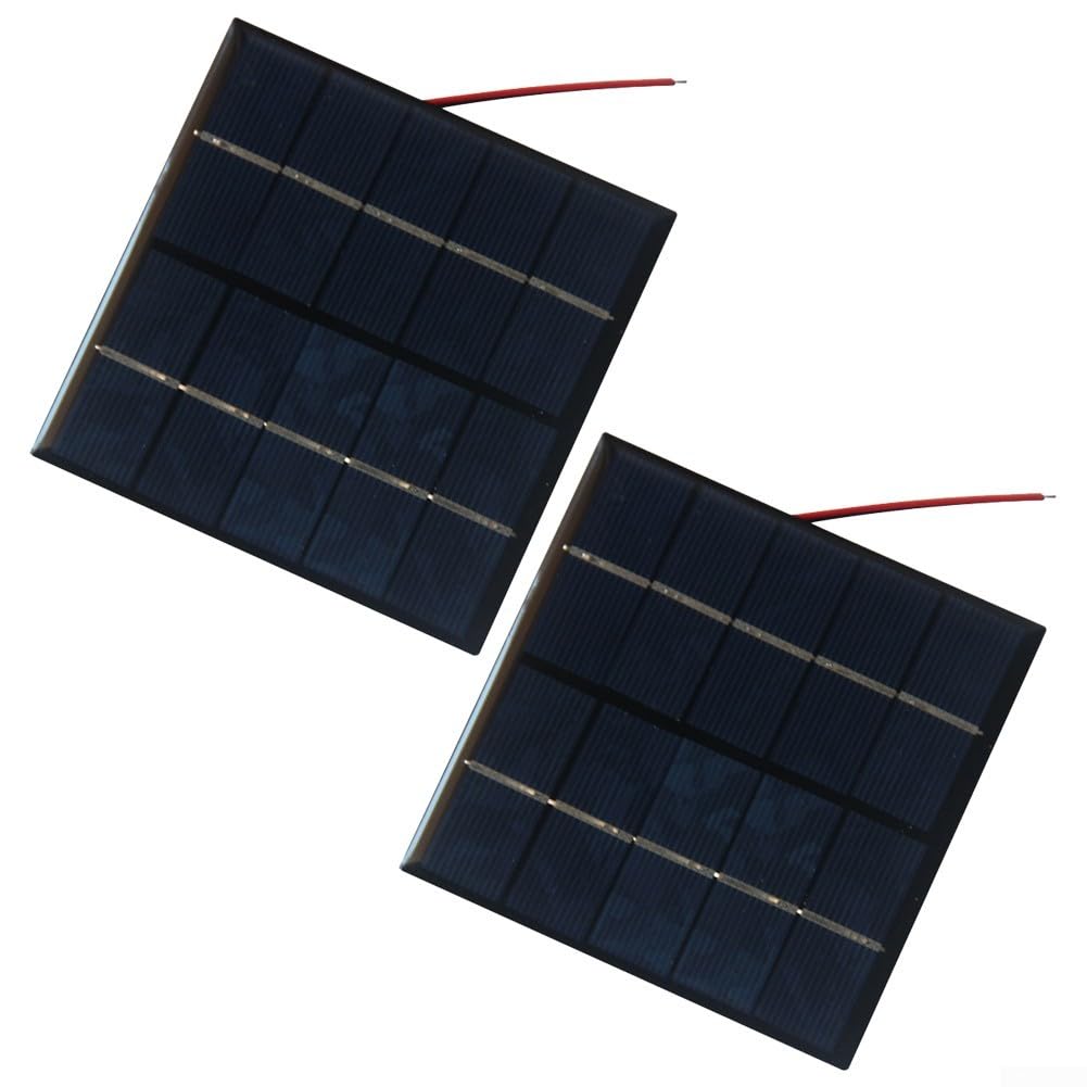 Source d'énergie fiable facilement connectable avec le câble de 12 à 15 cm des panneaux solaires de 1 2 W (1 pièce)