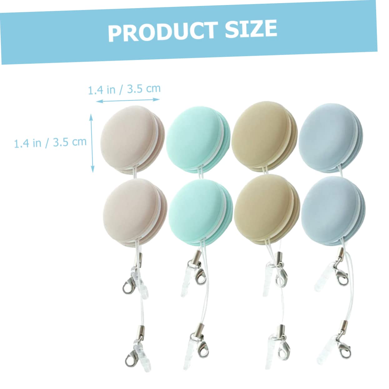 32 Pièces Essuie-glace De Téléphone Lingettes Nettoyantes Pour Écran Tampon De Nettoyage D'écran Lingettes Nettoyantes Pour Lunettes Touche Macaron L'ordinateur Pp+silicone