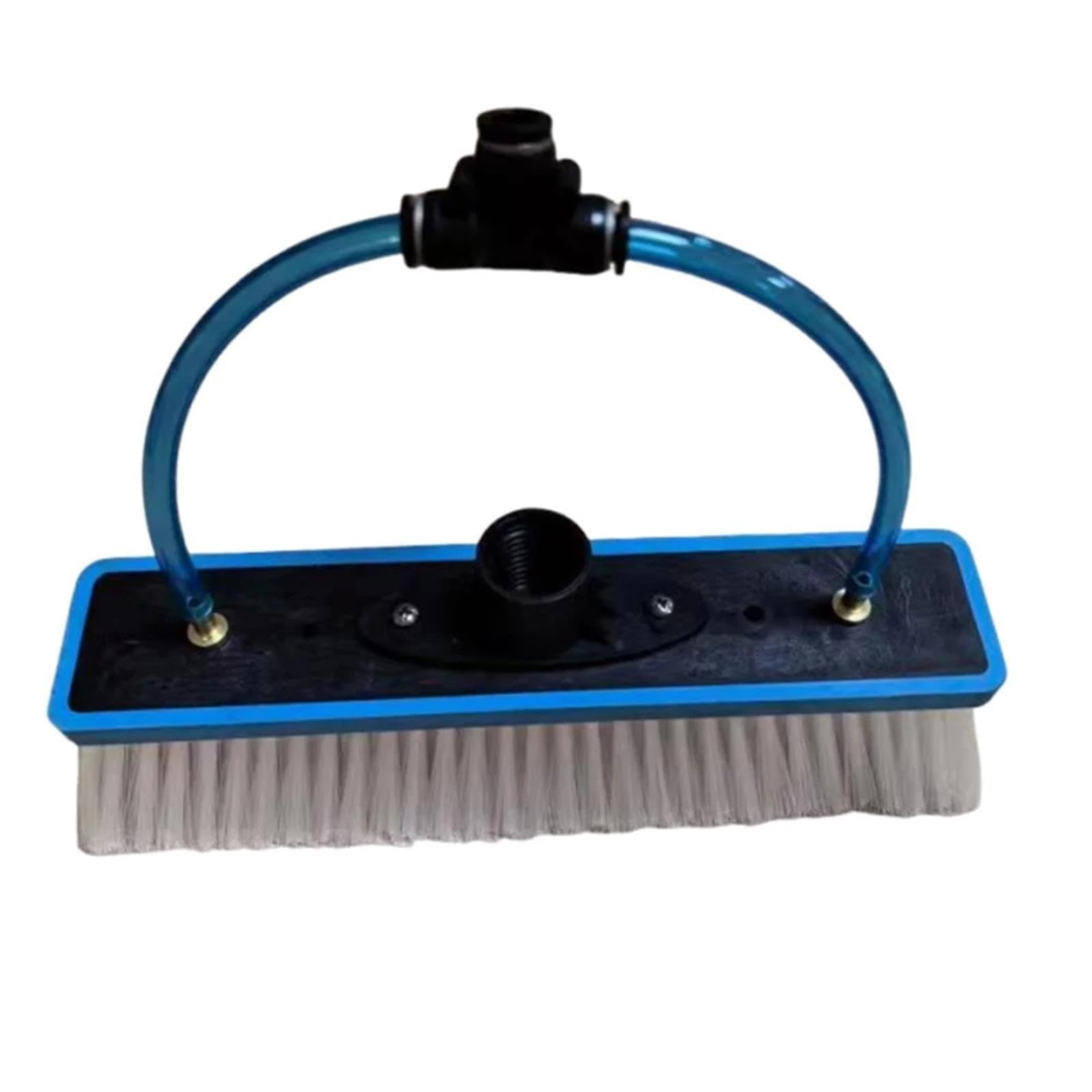 Solarpanel-Reinigungsbürste Mit Wasserzufuhr, 10 Zoll, Mit Spülstange Aus Kunststoff For Die Fensterreinigung (26 Cm)(Brush with jets)