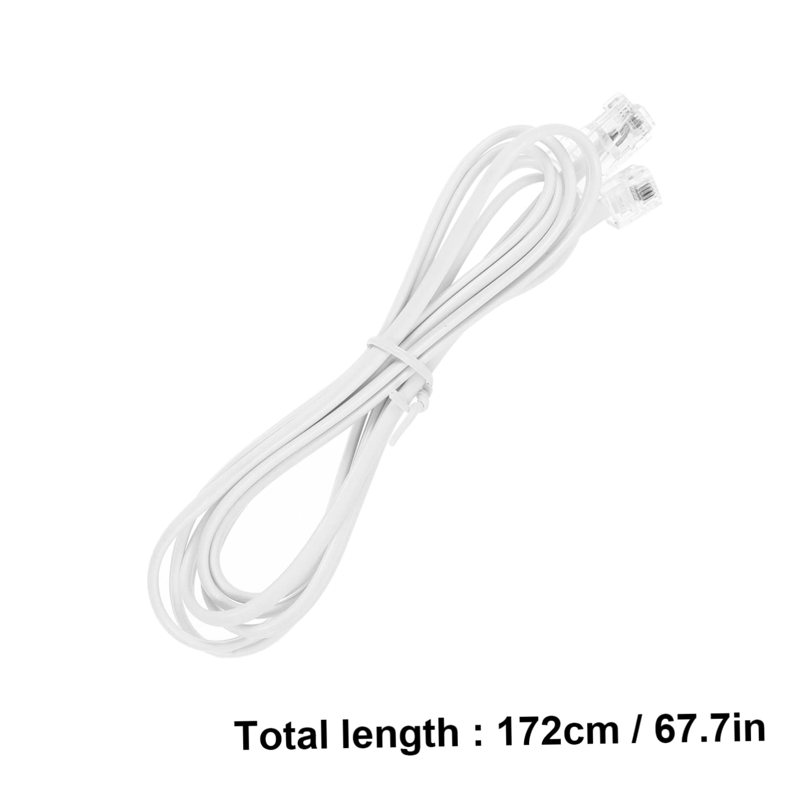 MOLUCKFU Conductor Telephone Cable to PC to PC Durable Connecting Cord for Landline Phones Fax Machines and Modems Easy Setup Copper and Construction